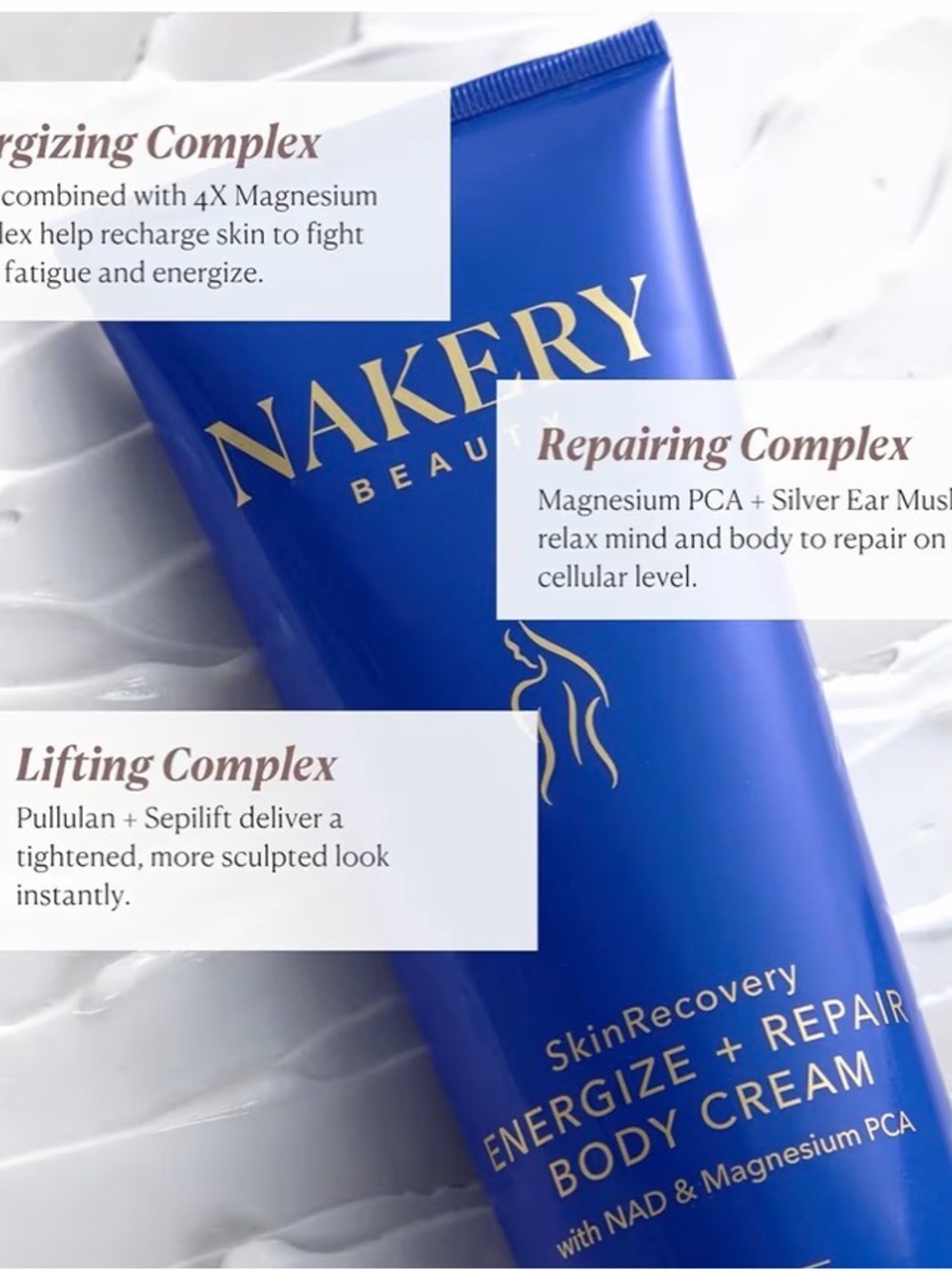 Nakery Beauty Cool + Energize Body Cream — Blue - Picture 2 of 5